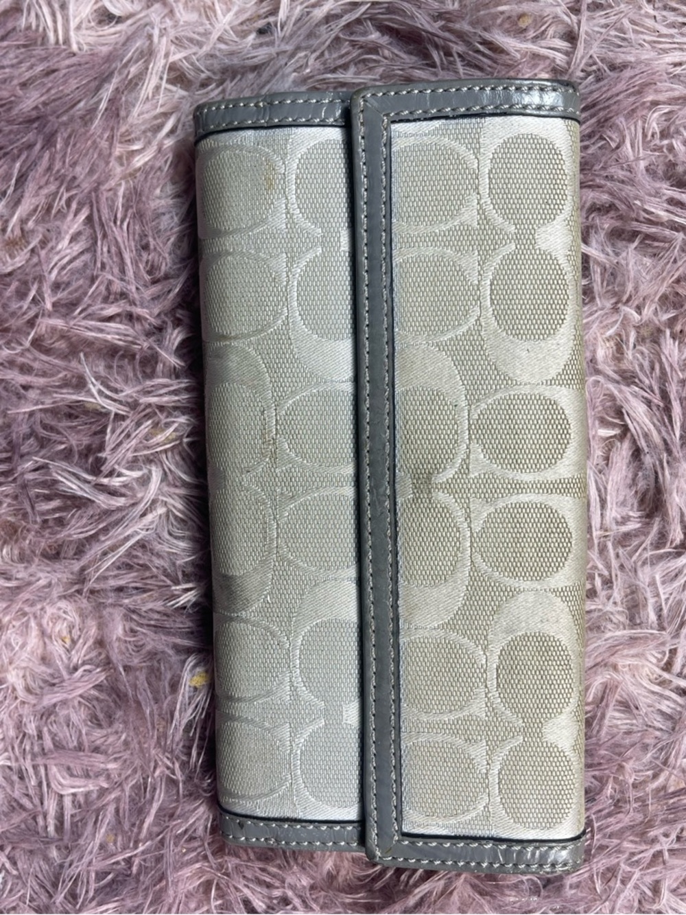 Coach Gray Signature Wallet - Picture 3 of 6